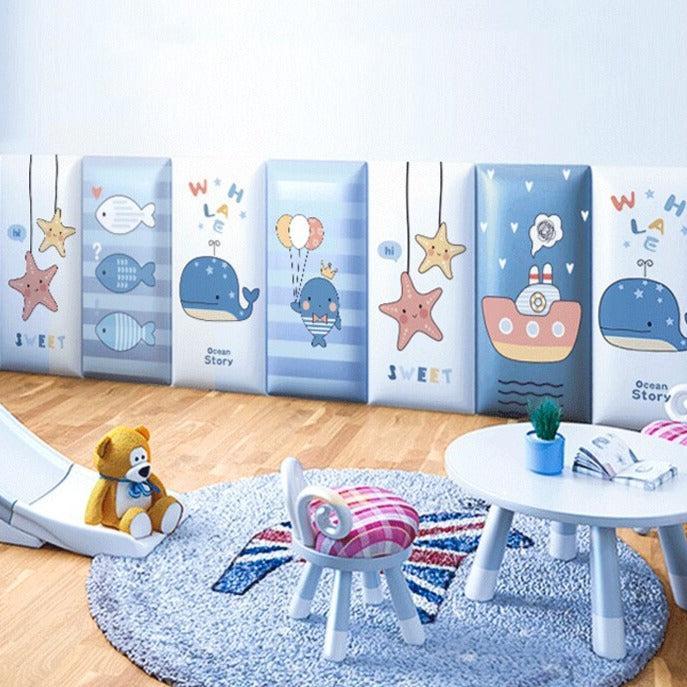ChandeliersDecor.com-Padded Walls-Ocean Creatures Kids Wall Padded Safety Cushions