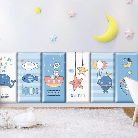 ChandeliersDecor.com-Padded Walls-Ocean Creatures Kids Wall Padded Safety Cushions