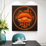 ChandeliersDecor.com-Wall Posters-Orange Lips Canvas Wall Art