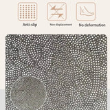 ChandeliersDecor.com-Rugs & Carpets-Oval Matisse Crystal Velvet Abstract Dot Linear Black Rug