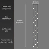 ChandeliersDecor.com-Staircase Chandelier-Oval Pendant Chandelier - Illuminate Your Space