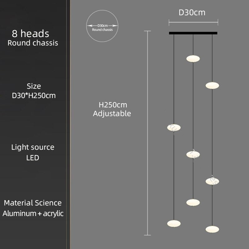 ChandeliersDecor.com-Staircase Chandelier-Oval Pendant Chandelier - Illuminate Your Space