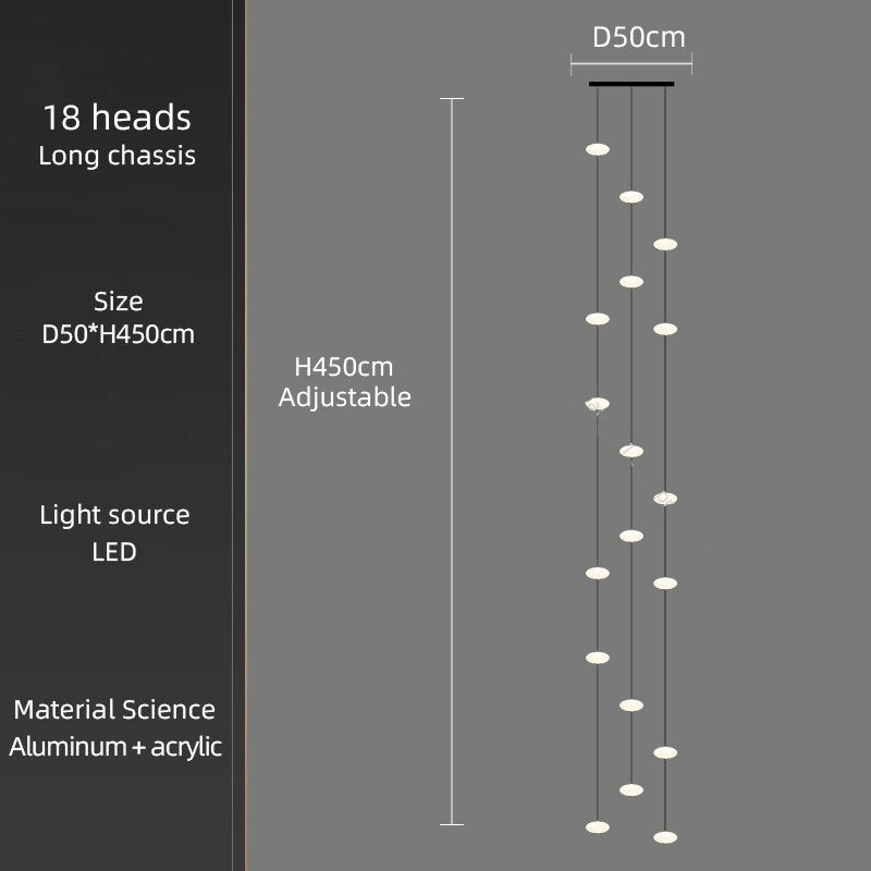 ChandeliersDecor.com-Staircase Chandelier-Oval Pendant Chandelier - Illuminate Your Space