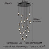 ChandeliersDecor.com-Staircase Chandelier-Oval Ring Pendant Chandelier - Exquisite Lighting Fixture
