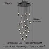 ChandeliersDecor.com-Staircase Chandelier-Oval Ring Pendant Chandelier - Exquisite Lighting Fixture