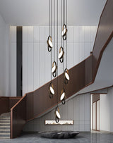 ChandeliersDecor.com-Staircase Chandelier-Oval Ring Pendant Chandelier - Exquisite Lighting Fixture