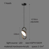 ChandeliersDecor.com-Staircase Chandelier-Oval Ring Pendant Chandelier - Exquisite Lighting Fixture