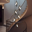 ChandeliersDecor.com-Staircase Chandelier-Oval Ring Pendant Chandelier - Exquisite Lighting Fixture