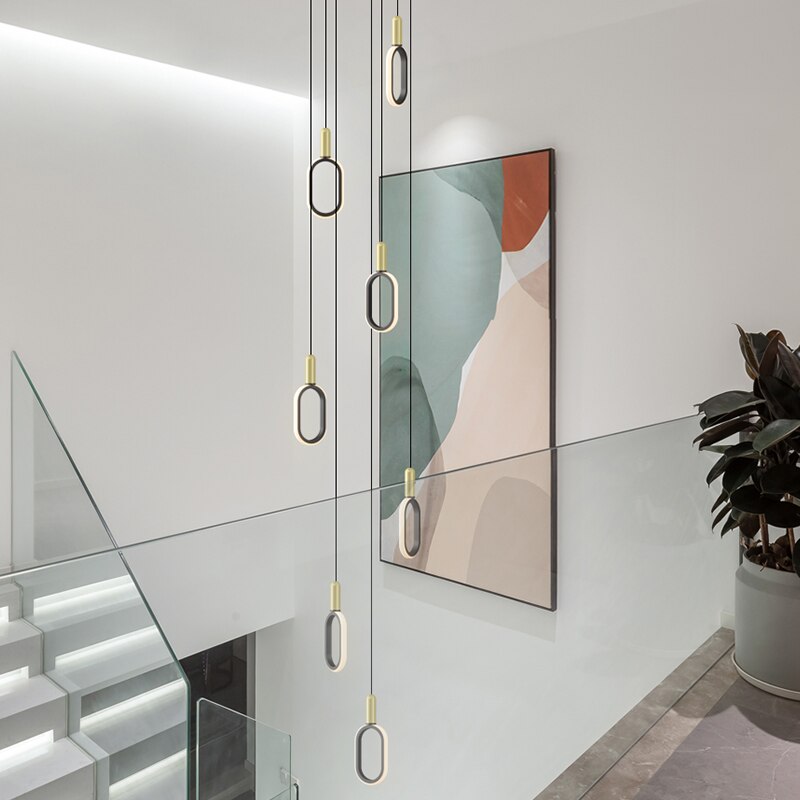 ChandeliersDecor.com-Staircase Chandelier-Oval Staircase Chandelier: Illuminate Your Stairs