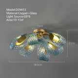 ChandeliersDecor.com-Chandeliers-Peacock Blue Glass Chandelier: Stunning Lighting Fixtures