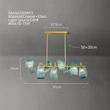 ChandeliersDecor.com-Chandeliers-Peacock Blue Glass Chandelier: Stunning Lighting Fixtures