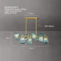 ChandeliersDecor.com-Chandeliers-Peacock Blue Glass Chandelier: Stunning Lighting Fixtures