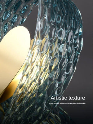 ChandeliersDecor.com-Chandeliers-Peacock Blue Glass Chandelier: Stunning Lighting Fixtures