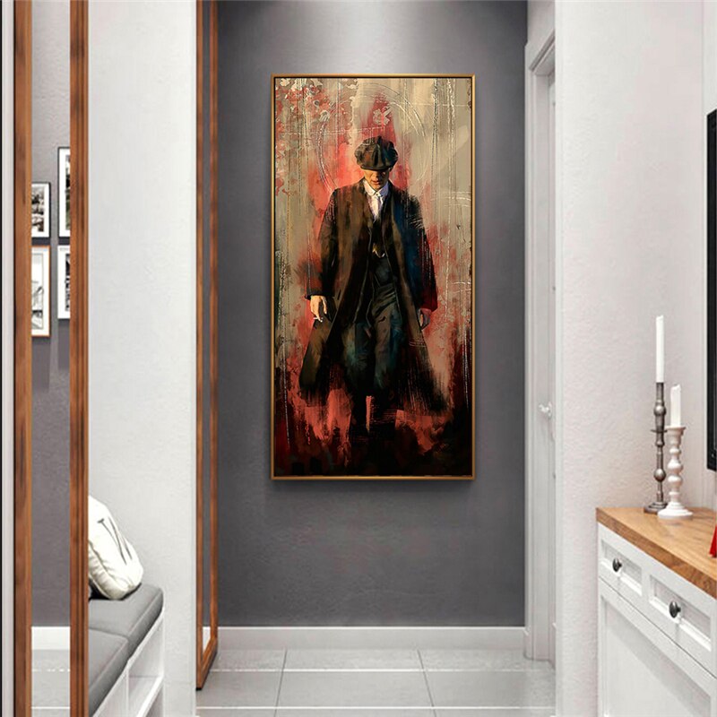 ChandeliersDecor.com-Wall Posters-Peaky Blinders Drama Tommy Shelby Canvas Wall Art
