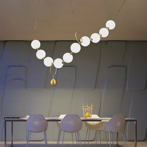 ChandeliersDecor.com-Chandeliers-Pearl Globe Chandelier: Exquisite Lighting Fixture
