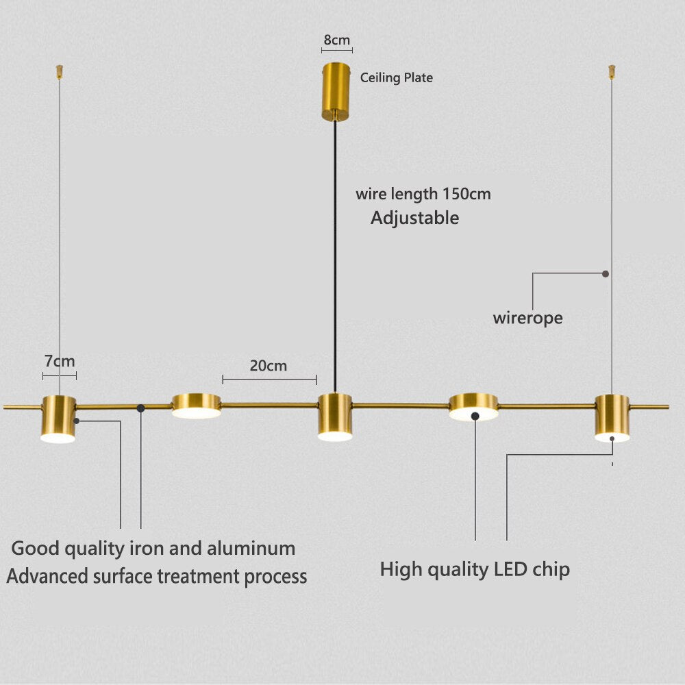 ChandeliersDecor.com-Kitchen Island-Pendant Ceiling Light: Stylish Illumination for Dining