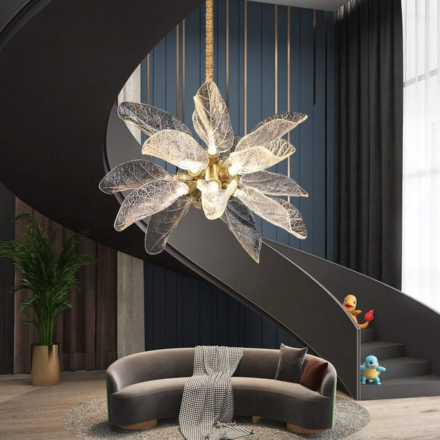 Petals Nest Crystal Chandelier: Stunning Home Lighting-ChandeliersDecor.com