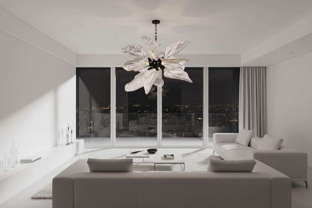 Petals Nest Crystal Chandelier: Stunning Home Lighting-ChandeliersDecor.com
