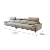 ChandeliersDecor.com-Sofa Set-Piano Keys Cream Wind Leather Sofa Set
