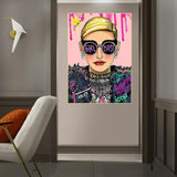 ChandeliersDecor.com-Wall Posters-Pink Boss Girl Canvas Wall Art