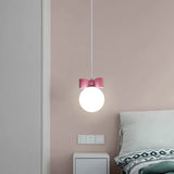 ChandeliersDecor.com-Kids Room Nursery Lighting-Pink Bow Princess Room Chandelier Light - Elegance Illuminated in Every Detail