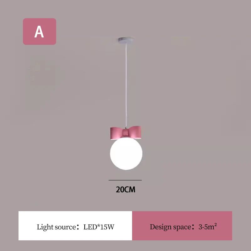 ChandeliersDecor.com-Kids Room Nursery Lighting-Pink Bow Princess Room Chandelier Light - Elegance Illuminated in Every Detail