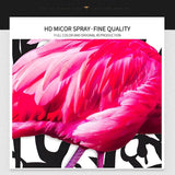 ChandeliersDecor.com-Wall Posters-Pink Flamingo Graffiti Canvas Wall Art