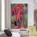 ChandeliersDecor.com-Wall Posters-Pink Panther Canvas Art - Follow Your Dreams