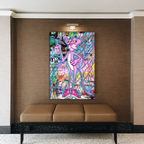 ChandeliersDecor.com-Wall Posters-Pink Panther One Love Art - Fashionable Canvas Wall Art