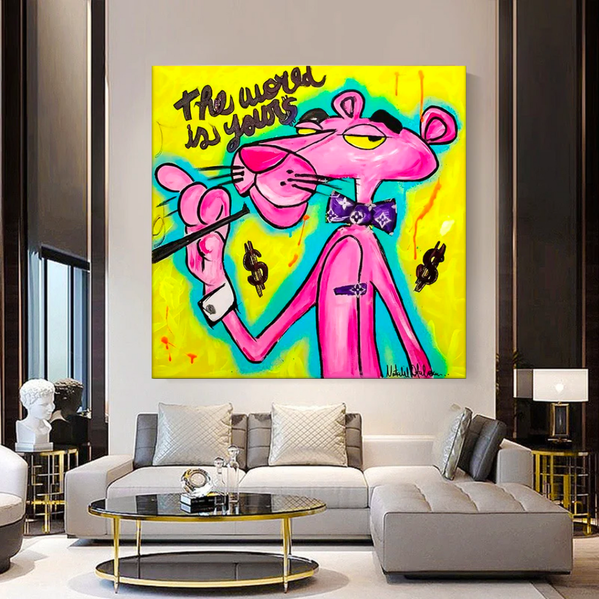 ChandeliersDecor.com-Wall Posters-Pink Panther Poster Art: Captivating and Playful Designs