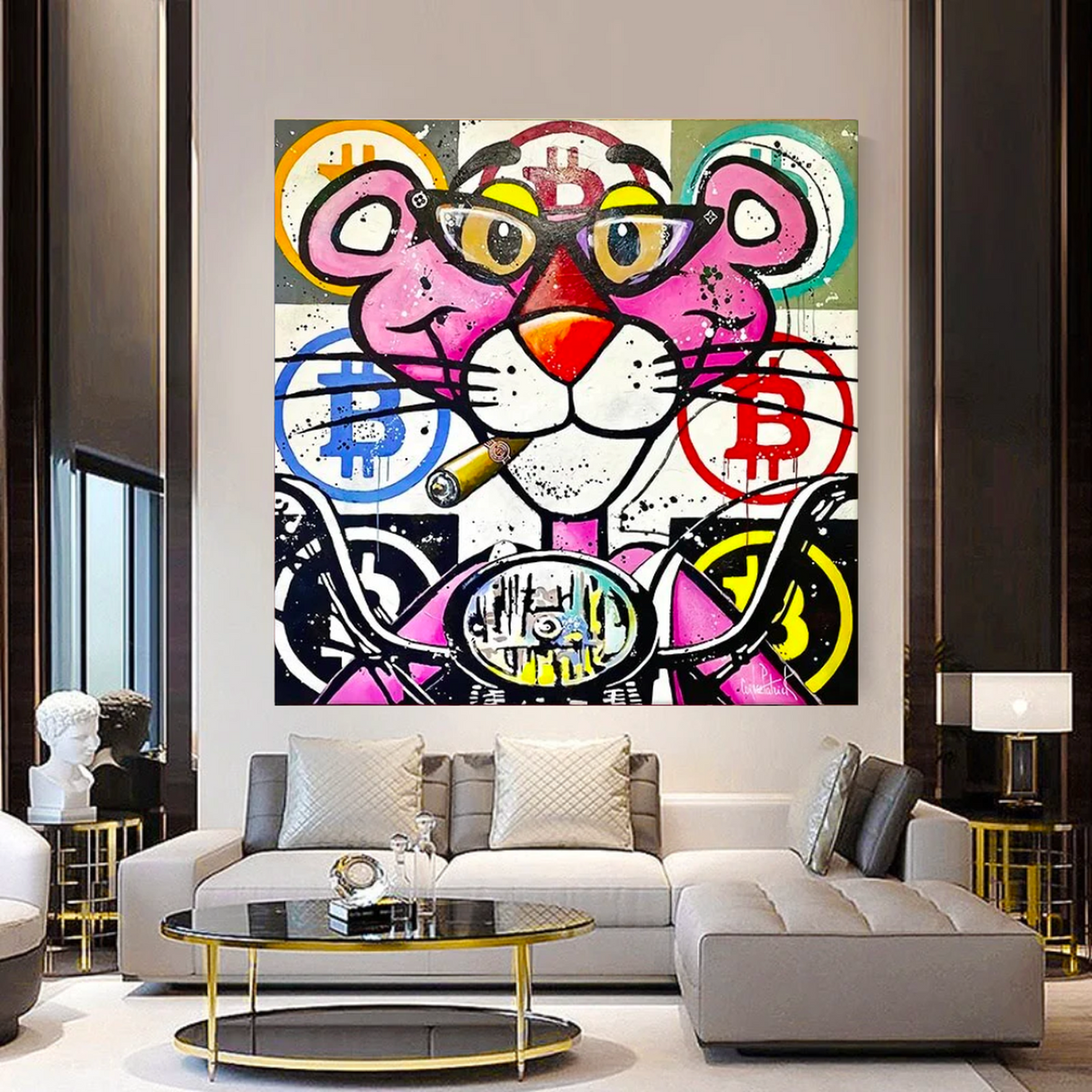 ChandeliersDecor.com-Wall Posters-Pink Panther Poster Art: Discover Unique & Vibrant Designs