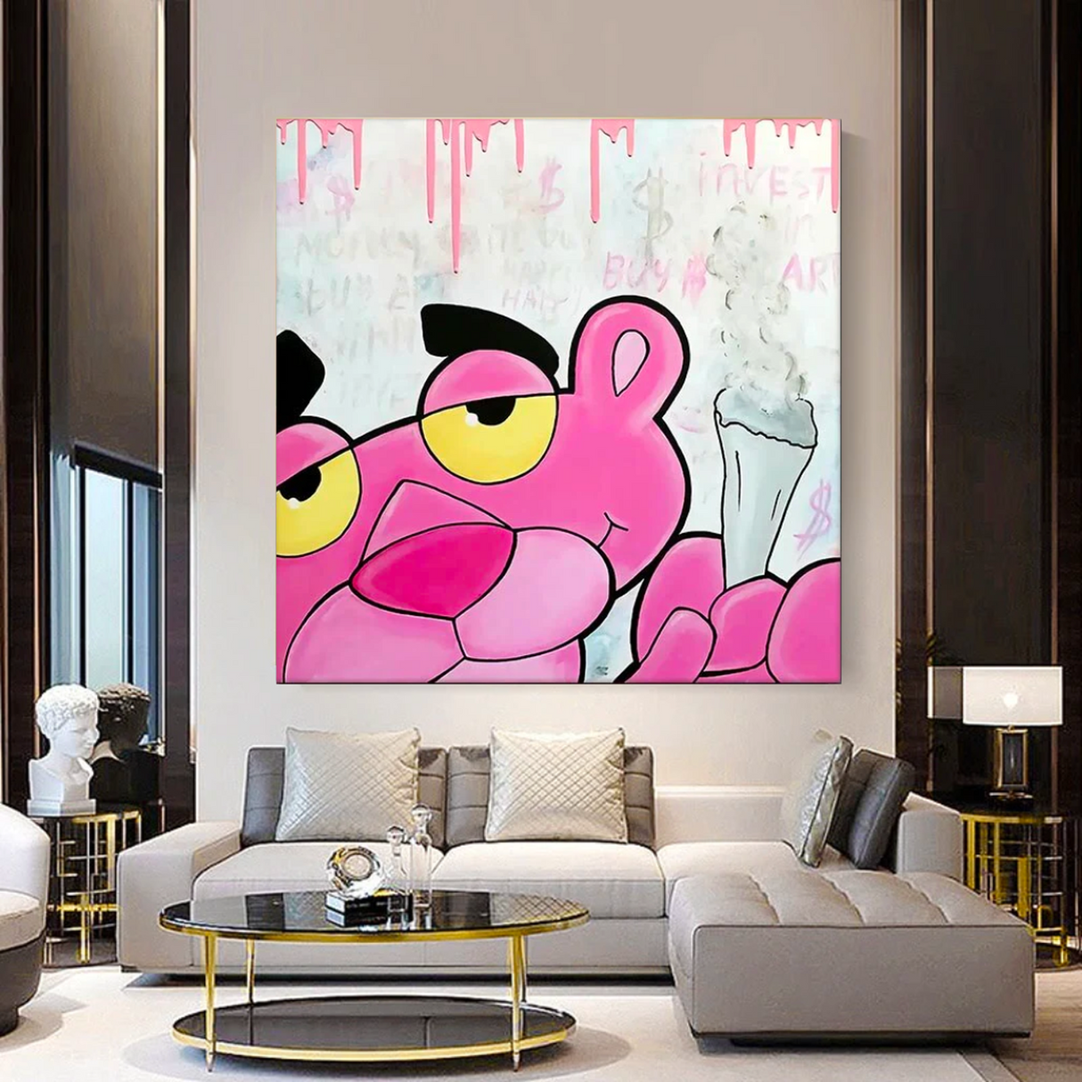 ChandeliersDecor.com-Wall Posters-Pink Panther Poster Art - High Quality Prints and Wall Decor
