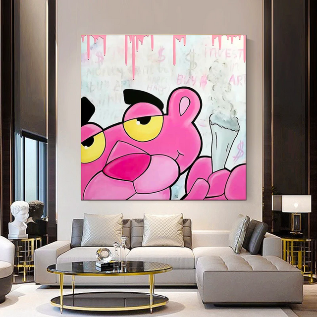 ChandeliersDecor.com-Wall Posters-Pink Panther Poster Art - High Quality Prints and Wall Decor
