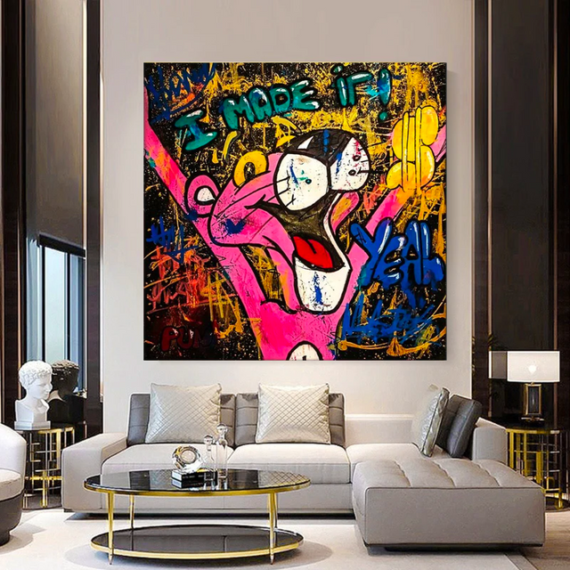 ChandeliersDecor.com-Wall Posters-Pink Panther Poster Art - Unique Decor for Pink Panther Fans