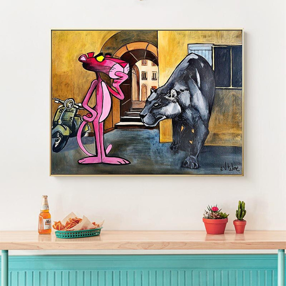 ChandeliersDecor.com-Wall Posters-Pink Panther Poster: Unique Art for Fans