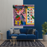 ChandeliersDecor.com-Wall Posters-Pink Panther Relax Canvas Wall Art