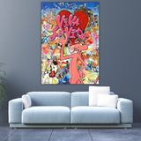 ChandeliersDecor.com-Wall Posters-Pink Panther Viva Lavida Canvas Poster Canvas Wall Art