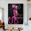 ChandeliersDecor.com-Wall Posters-Pink Panther Wall Art for Unique Smoking Decor