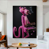 ChandeliersDecor.com-Wall Posters-Pink Panther Wall Art for Unique Smoking Decor