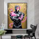 ChandeliersDecor.com-Wall Posters-Pink Panther Wall Art Smoking Art Collection