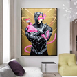 ChandeliersDecor.com-Wall Posters-Pink Panther Wall Art Smoking Art Collection