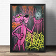 ChandeliersDecor.com-Wall Posters-Pink Panther Wall Art: Stunning Diamond Merchant