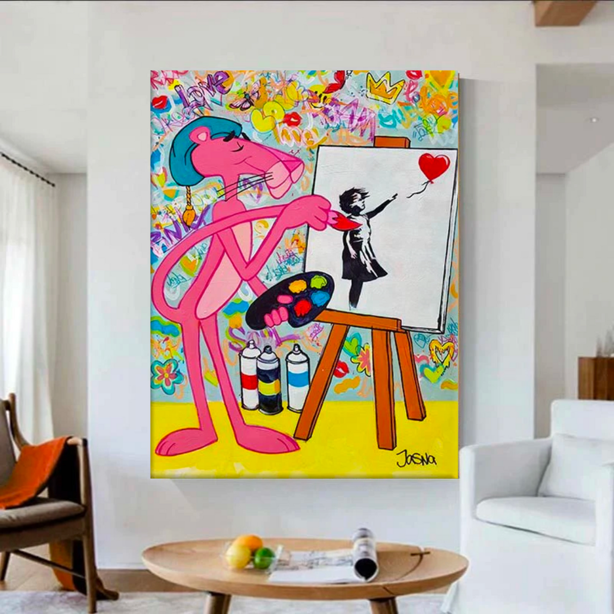 ChandeliersDecor.com-Wall Posters-Pink Panther Wall Art - the Perfect Pink Panther Wall Art