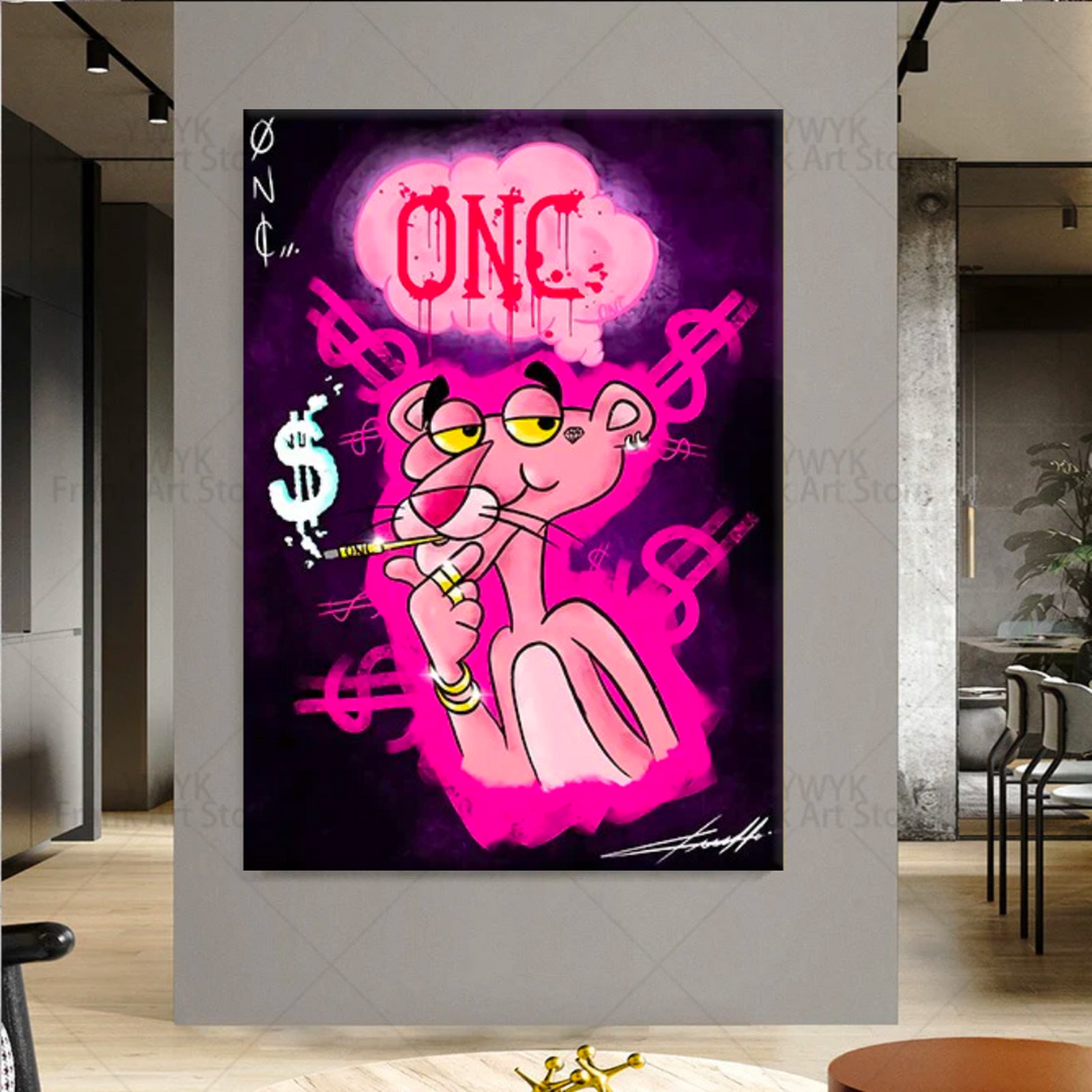 ChandeliersDecor.com-Wall Posters-Pink Panthers Wall Art: Discover the OMG Collection