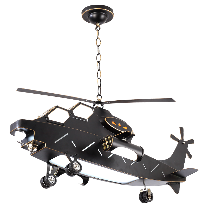 ChandeliersDecor.com-Kids Room Nursery Lighting-Plane Helicopter Pendant Light - Unique Aircraft Design