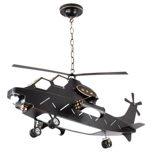 ChandeliersDecor.com-Kids Room Nursery Lighting-Plane Helicopter Pendant Light - Unique Aircraft Design
