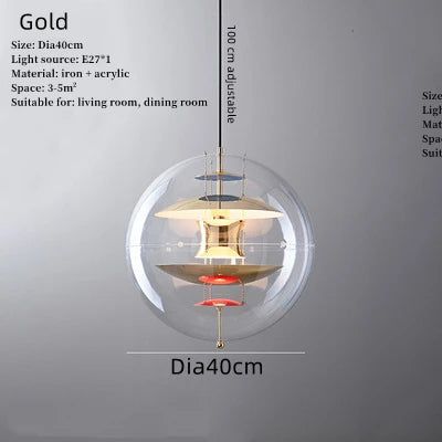 ChandeliersDecor.com-Pendant Lights-Planet Globe Pendant Light - Illuminate Your Space with Contemporary Elegance