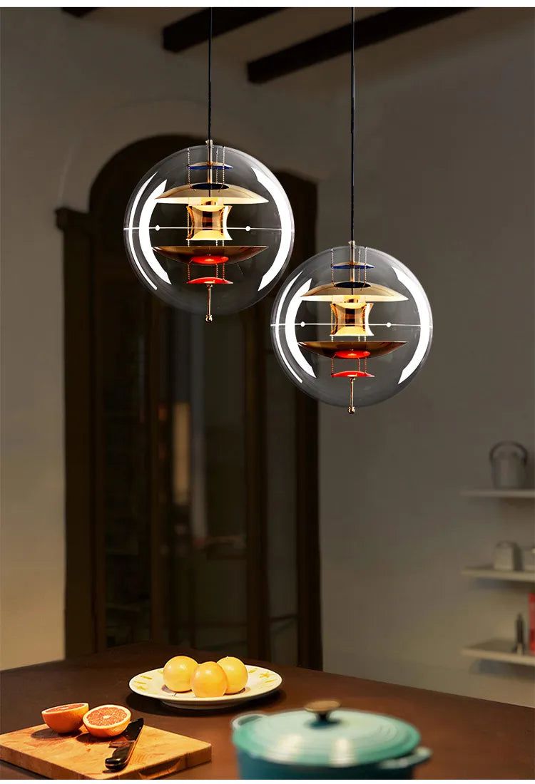 ChandeliersDecor.com-Pendant Lights-Planet Globe Pendant Light - Illuminate Your Space with Contemporary Elegance