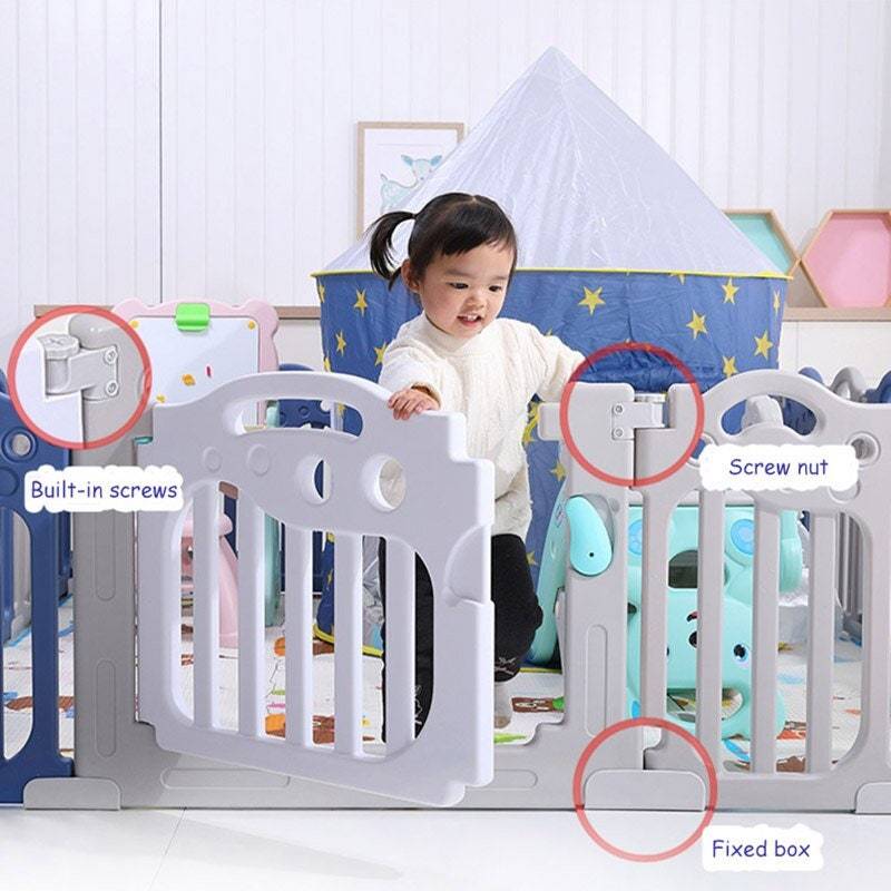 ChandeliersDecor.com-Playpen and Ball Pits-Playpen Fence for Kids | Baby Soft Play Fence Area