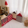 ChandeliersDecor.com-Crib Bumper-Plush Baby Bed Bumper House Design | Baby Bedding Set Accessories | Infant Crib Bumpers